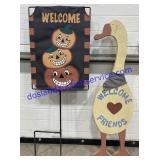 Pair of Welcome Signs