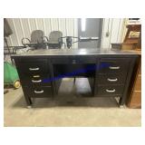 Vintage Metal Desk (56 x 30 x 30) Very Heavy