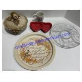 Holiday Platters , Candy Dish , Covered Serving