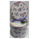 Vintage Hat Carrier Filled W/ Sewing Accessories