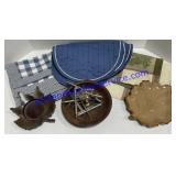Placemats , Leaf Decor & Nut Cracking Tray