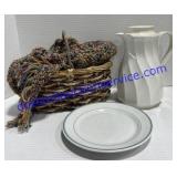 RimRol Plate, Pitcher, Throw & Basket