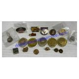 Assorted Pins - Ducks Unlimited , Donor, League