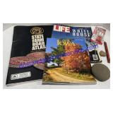 Road Atlas, Life Magazine , Iowa Magazine , Rocks
