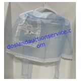 Vintage Lace Apron Blue