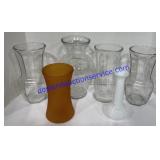 Various Vases ( Tallest Is 11" )