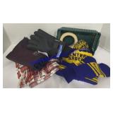 Winter Gloves , Scarf , Saber Hat W/Matching