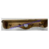 Wall Mount Heart Shelf 36"x6"x6"