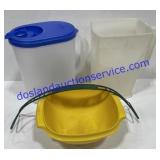 Pitchers & Tupperware Bowl