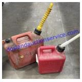 Gas Cans 1 Gal & 2 Gal