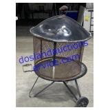 Fire Pit On Wheels 44" x 29"
