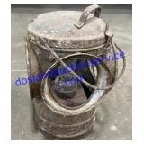 Vintage Arm Spear Railroad Lantern 12"x8"x8"