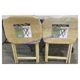 Pair of Wooden Tray Tables - Both Brand New