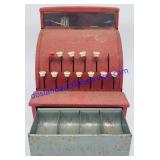 Vintage Toy Cash Register (7 x 7) Buttons Work,