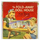 Vintage Fold Away Doll House Book