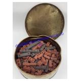 Vintage Tin of Blocks