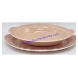 Vintage Lu-Ray Pastels Platter & Bowl