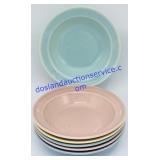 Lot of (6) Vintage Lu-Ray Pastels 5" Bowls