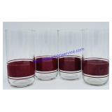 Lot of (4) Matching Tumblers - 6"