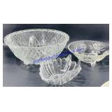 Lot of (3) Glass Dishes