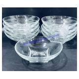 Lot of (9) 6" Glass Bowls