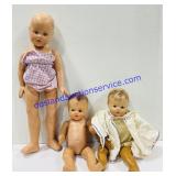Lot of (3) Vintage Dolls
