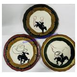 Lot of (3) Sonoma Happy Trails Plates -9"