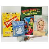 Vintage Baby Care Manual, Thermometer, Mirror,