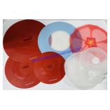Lot of Silicone Pot Covers & Universal Fitting