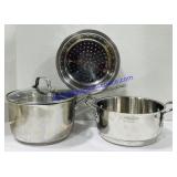 Cuisinart Covered Pour Sauce Pan & Strainers