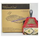 Pampered Chef Chip Maker & Small Cast Iron