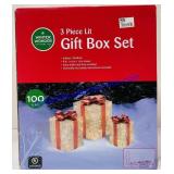 3 Piece Lit Gift Box Set - Brand New