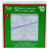 (5) Boxes Of Battery Operated Snowflake Lights