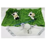 Lot of (3) Small Infant Blankets