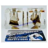 Set of Glass Candlesticks