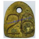 Brass Cattle Tag