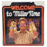 Cardboard Miller Time Sign (17 x 17)