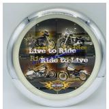 Harley Davidson Clock (14") Works!