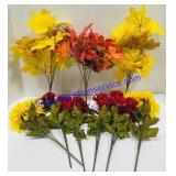 Lot of Fall Artificial Flowers