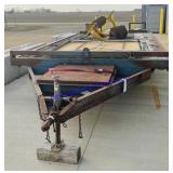 Blue Flatbed Utility Trailer (20