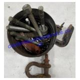 Coffee Tin W/ Lifting Shackle , Bolts , Vice