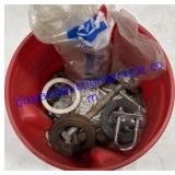 Coffee Container W/ Misc Hardware Including Bolts