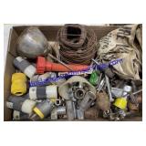 Oil Can, Wire, Sockets, Bits , Screws Driver Etc