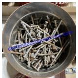 Coffee Tin W/  Nails