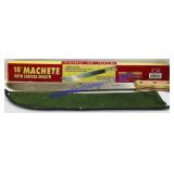 Pair of 18" Machetes Only One Canvas Covering