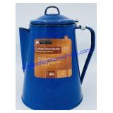 Enamel Coffee Percolator- Brand New