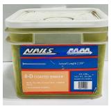 Bucket of 8-D Coated Sinker Nails