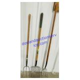Pair of Pitch Forks & Bedding Fork