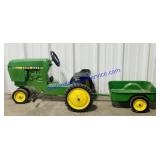 John Deere Ertl Pedal Tractor & Wagon