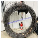 Large Roll of Barbed Wire